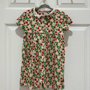 Baby Boden Strawberry Print Kids Dress size 2-3T